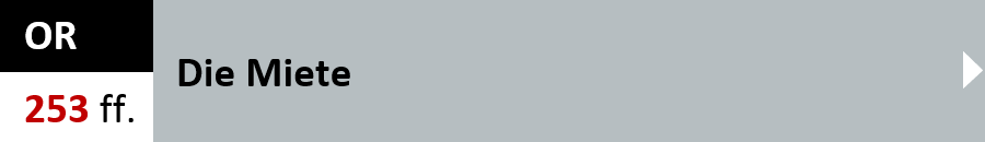 OR Artikel 253 ff. - Die Miete